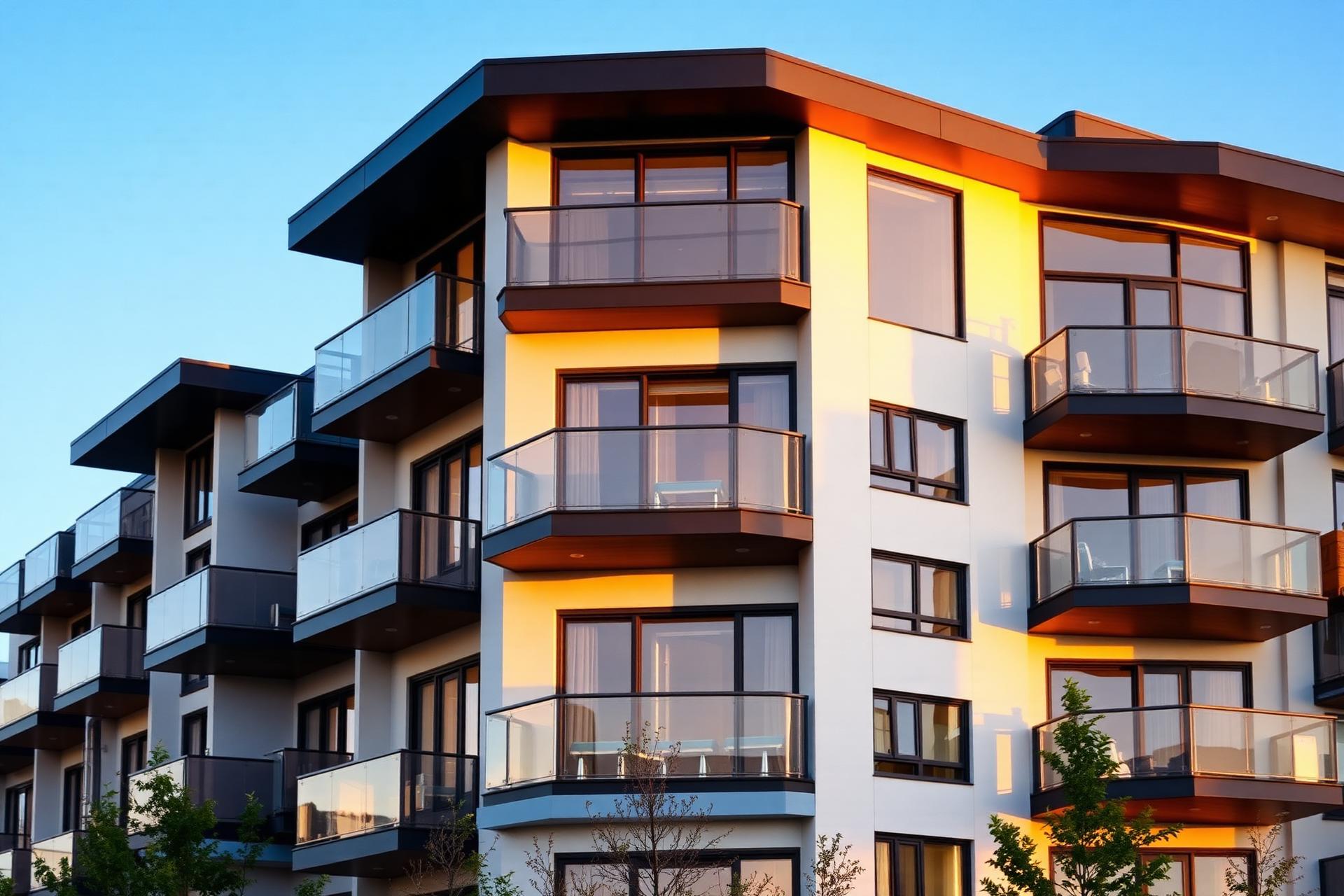 Immeuble résidentiel moderne au Québec